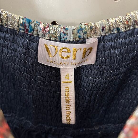 Verb by Pallavi Singhee Echo Maxi Dress -4 - Fairycore Whimsical Boho Indie - Picture 6 of 10